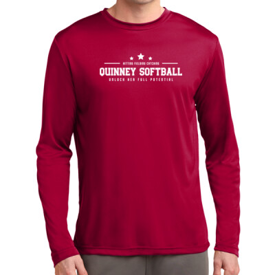 Adult Long Sleeve Dri-Fit Competitor Tee - White Logo Thumbnail
